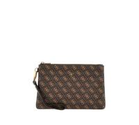GUESS Pochette Medium Pouch Hull PMHULOP5238 Marrone Scuro Marrone