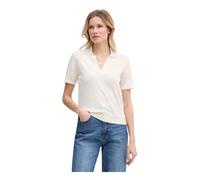 Guess - Polo a V in Maglia a Maniche Corte - - Tops - Donna - Beige - M
