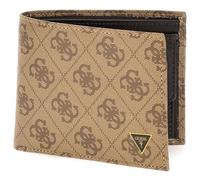 GUESS porta carte di credito Milano Bifold No Coin Wallet Beige/Brown marrone chiaro