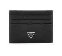 GUESS Porta Carte Firenze in Pelle Solida Nero, nero, Onesize, Moderno