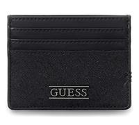 GUESS portacarte Boston Card Holder Dark Black nero