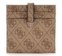 GUESS Eco Erica Tab Card Case Latte Logo