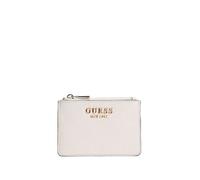 GUESS portacarte Ella Logo SLG Credit Card Case Stone Logo avorio