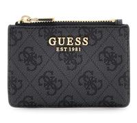 GUESS portacarte Laurel II SLG Card Case Coal Logo grigio scuro