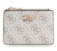 GUESS portacarte Laurel II SLG Card Case Dark Taupe Logo