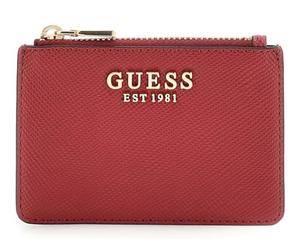 GUESS portacarte Laurel II SLG Card Case Garnet rosso