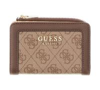 GUESS Portacarte Lindsey Slg Zip Arnd Card Case Donna Latte logo