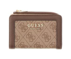 GUESS Portacarte Lindsey Slg Zip Arnd Card Case Donna Latte logo