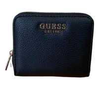GUESS PORTAFOGLI DONNA Medio Piccolo CHIUSO con ZIP 4 CARD Nero BG35137