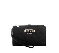 GUESS portafoglio Anise SLG Double Zip Organizer Black Logo nero