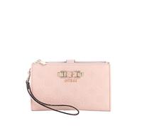 GUESS portafoglio Anise SLG Double Zip Organizer Light Rose Logo rosa