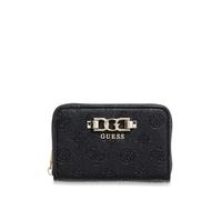 GUESS portafoglio Anise SLG Zip Around Wallet Black Logo nero