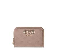 GUESS portafoglio Anise SLG Zip Around Wallet Dark Taupe Logo grigio talpa