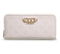 GUESS portafoglio Anise SLG Zip Around Wallet Stone Logo avorio
