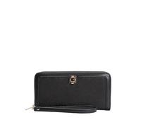 GUESS portafoglio Audrey Logo SLG Zip Around Wallet Black Logo nero