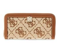 GUESS portafoglio Audrey Logo SLG Zip Around Wallet Latte Logo marrone