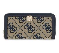 GUESS portafoglio Audrey Logo SLG Zip Around Wallet Navy Logo blu scuro