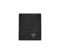 GUESS Portafoglio Barcellona in Pelle, Nero, RFID Protected, 9 x 10 x 1 cm, 8 Scomparti per Carte
