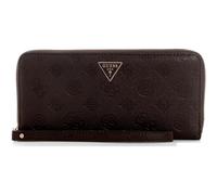 GUESS portafoglio Blake SLG Zip Around Wallet Brown Logo marrone scuro