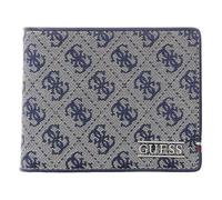 GUESS portafoglio Boston Bifold Wallet Sand Blue blu scuro