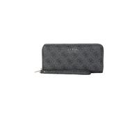 Guess Portafoglio Brenton SLG Large Zip Around Coal Logo Donna Colore Carbone