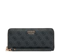Guess Portafoglio Brenton SLG Large Zip Around Coal Logo Donna Colore Carbone