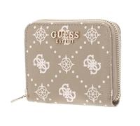 GUESS portafoglio Carrie Logo SLG Small Zip Around Biscotti Logo beige
