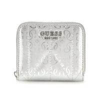 GUESS Aldina SLG Small Zip Around Wallet Silver