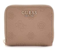 GUESS portafoglio Cresidia II SLG Zip Around Wallet Dark Taupe Logo grigio talpa