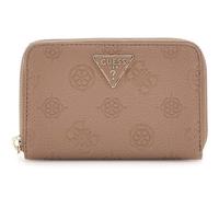 GUESS portafoglio Cresidia II SLG Zip Around Wallet Dark Taupe Logo grigio talpa