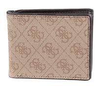 Guess - Portafoglio da uomo in pelle, Marrone/Marrone Logo, taglia unica