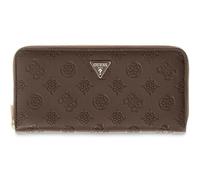 GUESS portafoglio Diana SLG Zip Around Wallet Chocolate Logo marrone scuro