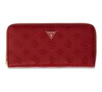 GUESS portafoglio Diana SLG Zip Around Wallet Dark Cherry Logo rosso