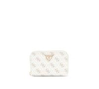 GUESS Eco Erica SLG Medium Zip Around Wallet Cream Logo