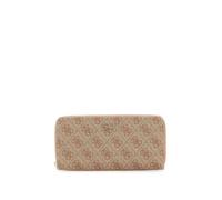 GUESS Brenton SLG Large Zip Around Wallet L Latte Logo