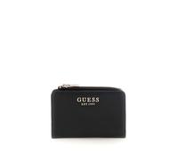 GUESS Phoebe - Porta carte da donna, con cerniera, logo nero, taglia unica
