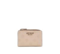 GUESS Phoebe - Custodia per carte da donna con cerniera, logo Simply Taupe, taglia unica