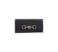 GUESS Portafoglio Donna Janie SLG, Nero, Similpelle, 20 x 9 x 4 cm, con Cerniera Portamonete e 10 Vani Portacarte