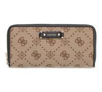 GUESS portafoglio Dorothy SLG Zip Around Wallet Latte Logo/Black marrone chiaro