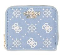 GUESS portafoglio Emelie Logo SLG Zip Around Light Blue Logo celeste