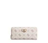 GUESS portafoglio Emelie Logo SLG Zip Around Wallet Vanilla Logo avorio