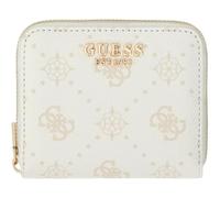 GUESS portafoglio Emelie Logo SLG Zip Around White Logo bianco