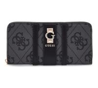 GUESS portafoglio Erenia Zip Around Wallet Coal Logo grigio scuro