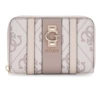 GUESS portafoglio Erenia Zip Around Wallet Dark Taupe Logo grigio talpa