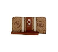 GUESS portafoglio Erenia Zip Around Wallet Latte Logo marrone