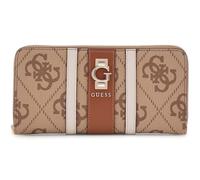 GUESS portafoglio Erenia Zip Around Wallet Latte Logo marrone