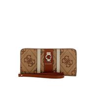 GUESS portafoglio Erenia Zip Around Wallet Latte Logo marrone