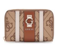 GUESS portafoglio Erenia Zip Around Wallet Latte Logo marrone