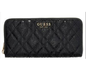 GUESS PORTAFOGLIO ISEMAY SLG DONNA ZIP AROUND ECOPELLE LOGO ELEGANTE ORIGINAL...