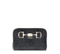 GUESS portafoglio Janie Logo SLG Zip Around Wallet M Coal Logo